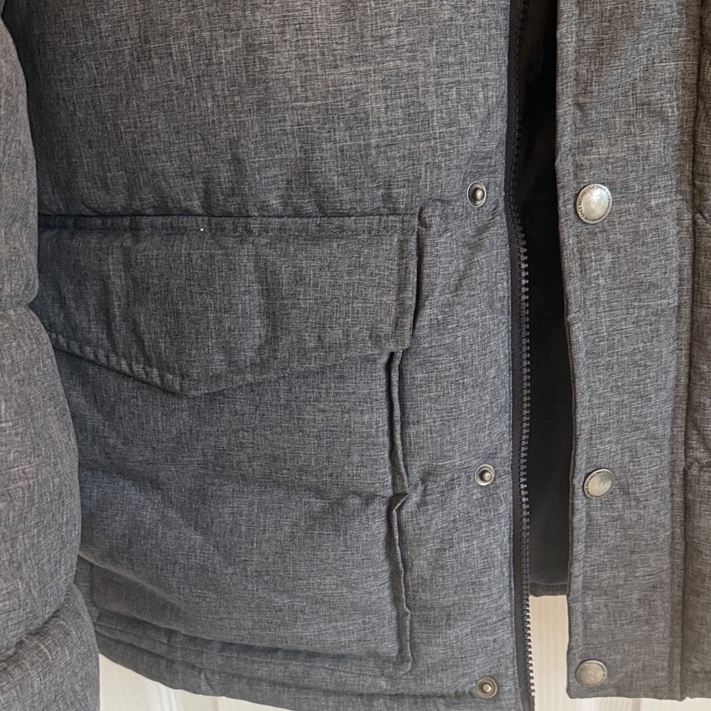 Men's Blue/Gray Puffer Jacket - Picture 6 of 10